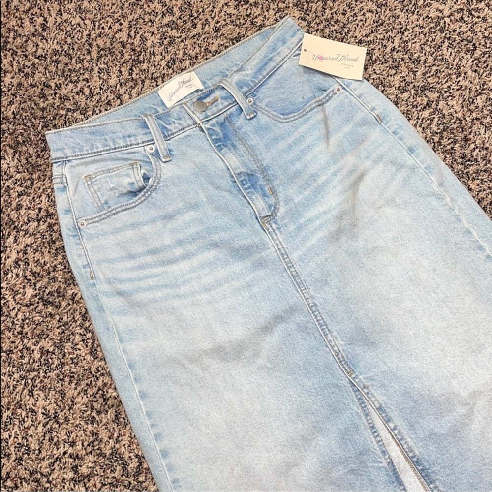 Universal Thread Light Blue Denim Maxi Skirt Woman’s Various Sizes | NWT - Picture 2 of 6
